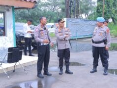 Jelang Hari Raya, Polres Metro Bekasi Cek Jalur Mudik dan Pospam Kapolrestro Bekasi, KBP Mustofa